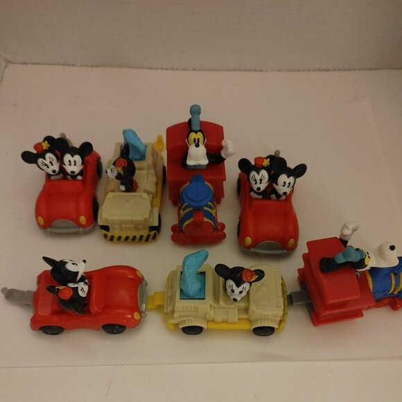 Disney Mickey And Minnie Runaway Railway Mcdonald Happy Meal Toys. Lot of 7 - Picture 5 of 5